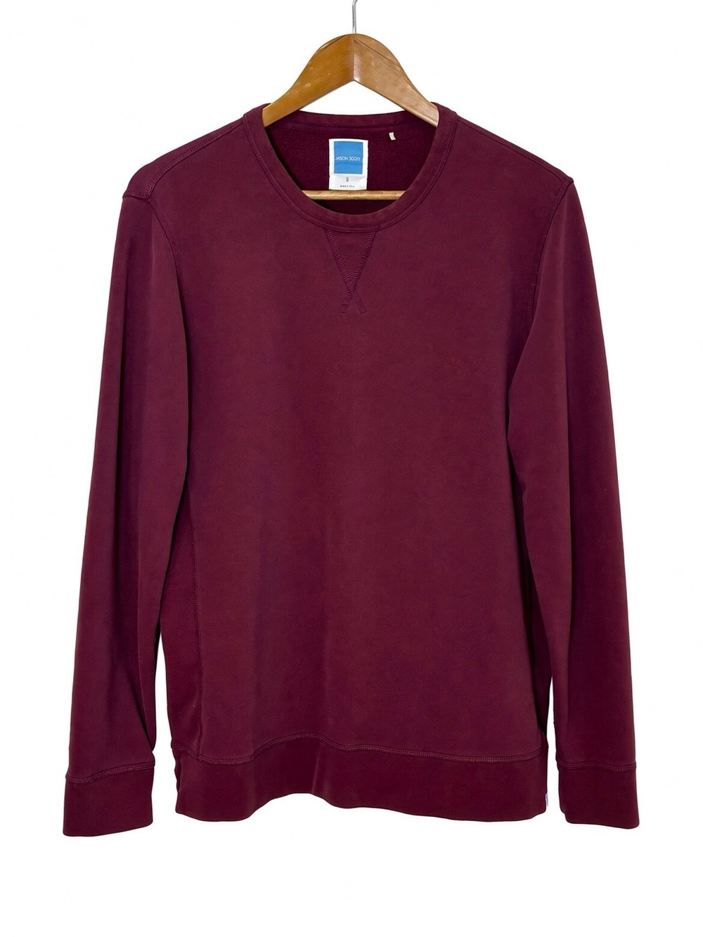 Jason Scott Pima Cotton Burgundy Crewneck Sweatshirt Men’s M